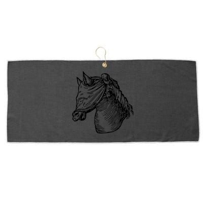 Devises HéRoïQues The Blinded Horse Large Microfiber Waffle Golf Towel