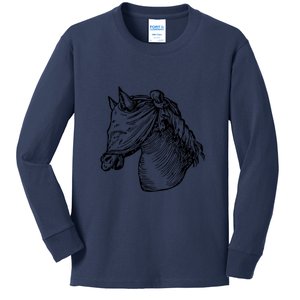 Devises HéRoïQues The Blinded Horse Kids Long Sleeve Shirt