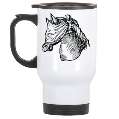 Devises HéRoïQues The Blinded Horse Stainless Steel Travel Mug