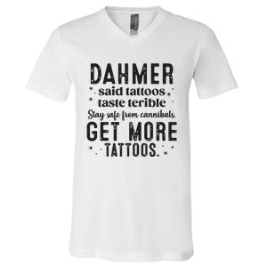 Dahmer Halloween Tattoos Lover  V-Neck T-Shirt