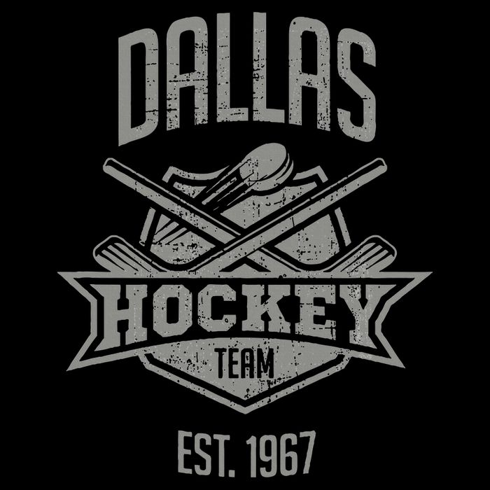 Dallas Hockey Team Vintage Est 1967 Texas Star Sticks & Puck Backpack
