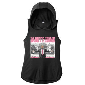 Daddys Home Trump 2024 Ladies PosiCharge Tri-Blend Wicking Draft Hoodie Tank