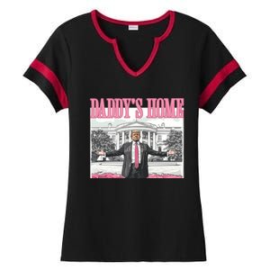 Daddys Home Trump 2024 Ladies Halftime Notch Neck Tee