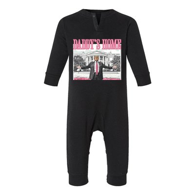 Daddys Home Trump 2024 Infant Fleece One Piece