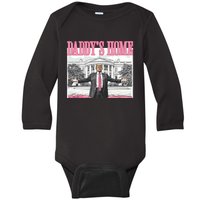 Daddys Home Trump 2024 Baby Long Sleeve Bodysuit