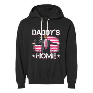 Daddys Home Trump 2024 Garment-Dyed Fleece Hoodie