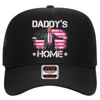 Daddys Home Trump 2024 High Crown Mesh Back Trucker Hat