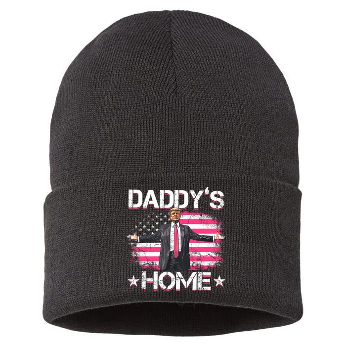 Daddys Home Trump 2024 Sustainable Knit Beanie