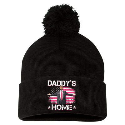 Daddys Home Trump 2024 Pom Pom 12in Knit Beanie