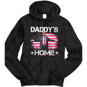 Daddys Home Trump 2024 Tie Dye Hoodie