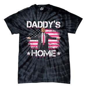 Daddys Home Trump 2024 Tie-Dye T-Shirt