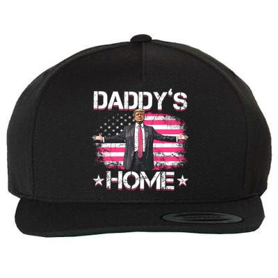 Daddys Home Trump 2024 Wool Snapback Cap