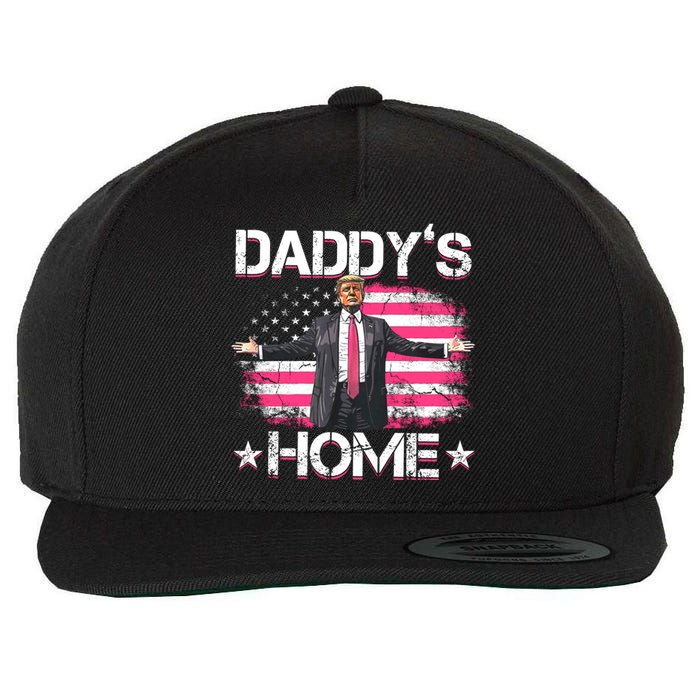 Daddys Home Trump 2024 Wool Snapback Cap