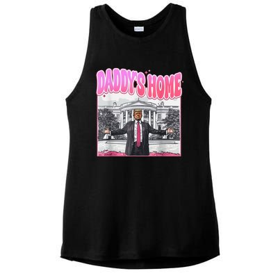 Daddys Home Trump 2024 Ladies PosiCharge Tri-Blend Wicking Tank