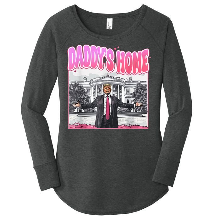 Daddys Home Trump 2024 Women's Perfect Tri Tunic Long Sleeve Shirt