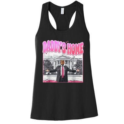 Daddys Home Trump 2024 Women's Racerback Tank