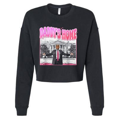 Daddys Home Trump 2024 Cropped Pullover Crew