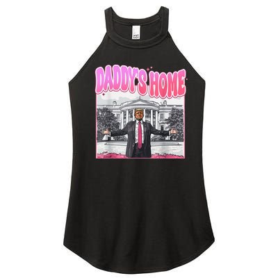 Daddys Home Trump 2024 Women's Perfect Tri Rocker Tank