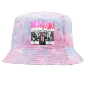 Daddys Home Trump 2024 Tie-Dyed Bucket Hat