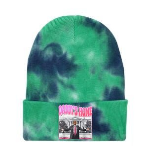 Daddys Home Trump 2024 Tie Dye 12in Knit Beanie