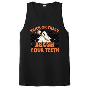 Dental Halloween Trick Or Treat Brush Your Teeth Funny Ghost Gift PosiCharge Competitor Tank