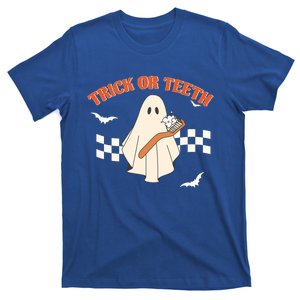 Dental Halloween Trick Or Teeth Pediatric Dentist Hygienist Gift T-Shirt