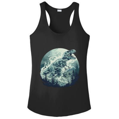 Dinosaur Halloween Trex Roaring Gift Ladies PosiCharge Competitor Racerback Tank