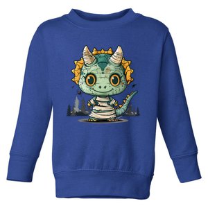 Dinosaur Halloween Triceratops As A Mummy Gift Toddler Sweatshirt