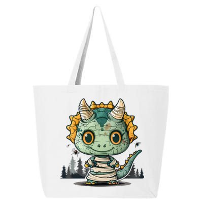 Dinosaur Halloween Triceratops As A Mummy Gift 25L Jumbo Tote