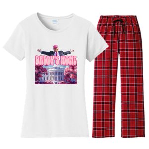 DaddyS Home Trump Pink 2024 Women's Flannel Pajama Set