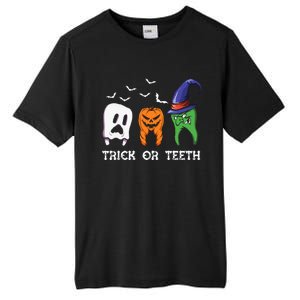 Dentist Halloween Trick Or Teeth Funny Dental Treat Cute Gift Tall Fusion ChromaSoft Performance T-Shirt