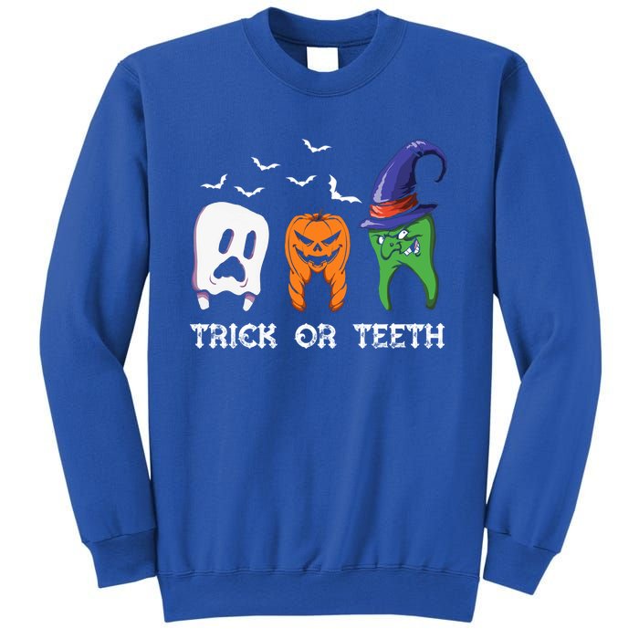 Dentist Halloween Trick Or Teeth Funny Dental Treat Cute Gift Sweatshirt