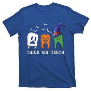 Dentist Halloween Trick Or Teeth Funny Dental Treat Cute Gift T-Shirt