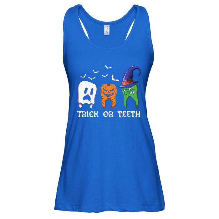 Dentist Halloween Trick Or Teeth Funny Dental Treat Cute Gift Ladies Essential Flowy Tank