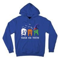 Dentist Halloween Trick Or Teeth Funny Dental Treat Cute Gift Tall Hoodie