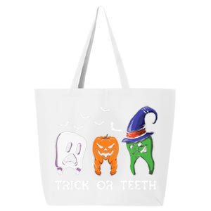 Dentist Halloween Trick Or Teeth Funny Dental Treat Cute Gift 25L Jumbo Tote