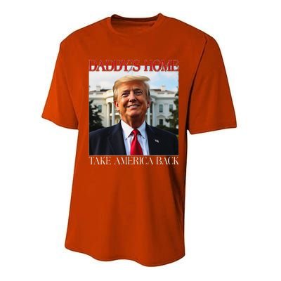 DaddyS Home Trump Take America Back Performance Sprint T-Shirt