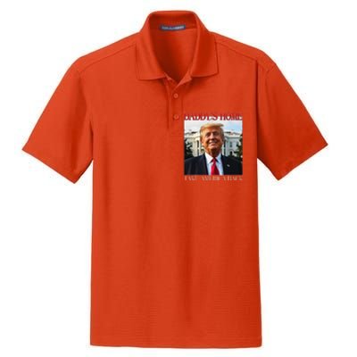 DaddyS Home Trump Take America Back Dry Zone Grid Polo