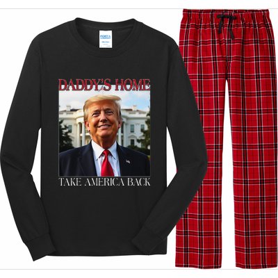 DaddyS Home Trump Take America Back Long Sleeve Pajama Set