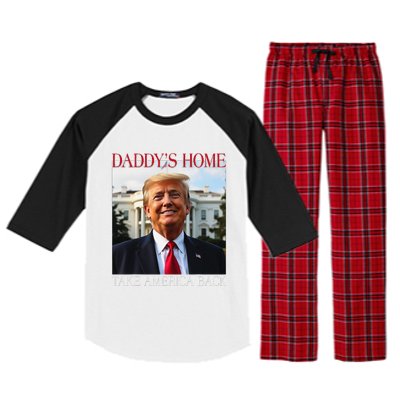 DaddyS Home Trump Take America Back Raglan Sleeve Pajama Set