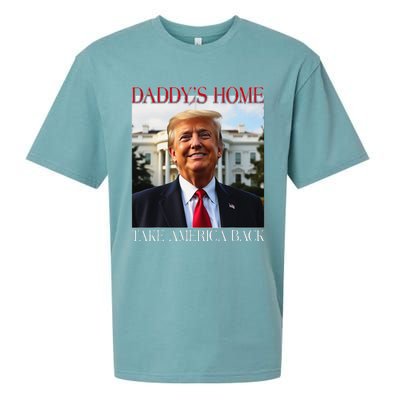 DaddyS Home Trump Take America Back Sueded Cloud Jersey T-Shirt