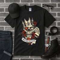 Don't Hate The Player Skull Tall T-Shirt