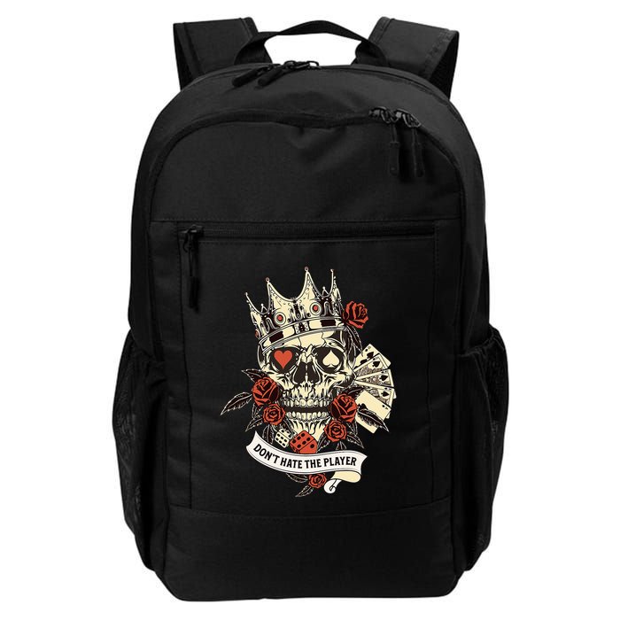 Don't Hate The Player Skull Backpack