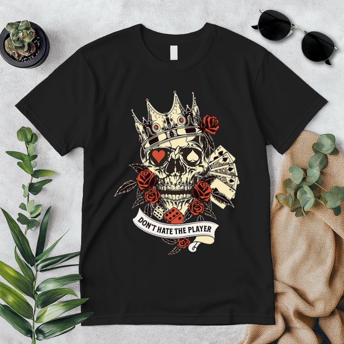 Don't Hate The Player Skull Premium T-Shirt