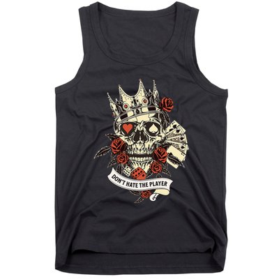 Don't Hate The Player Skull Tank Top