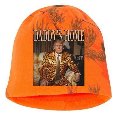 DaddyS Home Trump Gift Trump 2024 Cute Gift Kati - Camo Knit Beanie