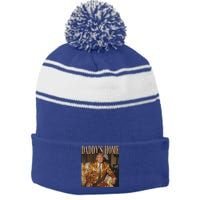 DaddyS Home Trump Gift Trump 2024 Cute Gift Stripe Pom Pom Beanie