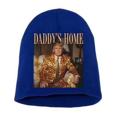 DaddyS Home Trump Gift Trump 2024 Cute Gift Short Acrylic Beanie