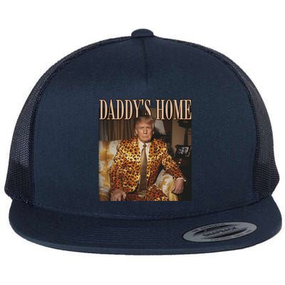 DaddyS Home Trump Gift Trump 2024 Cute Gift Flat Bill Trucker Hat