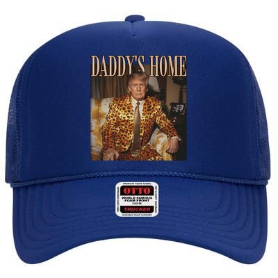 DaddyS Home Trump Gift Trump 2024 Cute Gift High Crown Mesh Back Trucker Hat